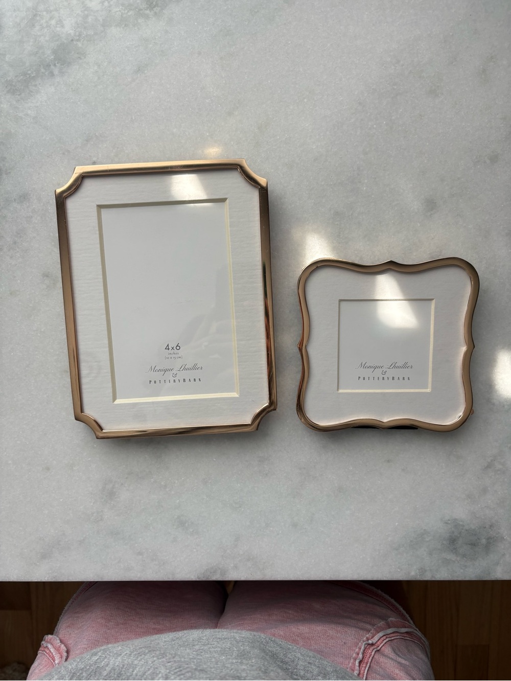 Pottery Barn Rose Gold Frame - Set of 2